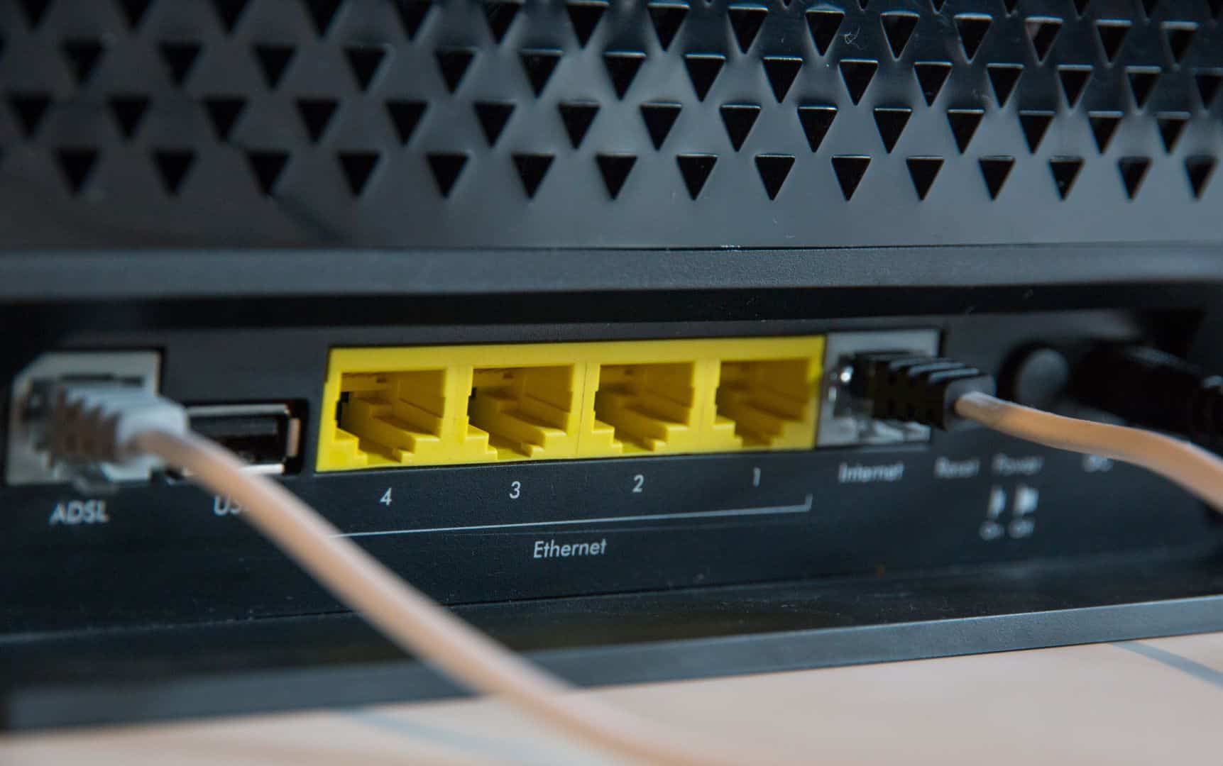 Ethernet ports on router